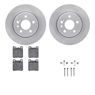 R1 Concepts WFWH1-63053 E- Line Series Brake Rotor W/ Ceramic Brake Pads & Hdw